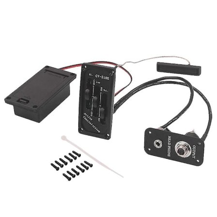 Elektrisk violin pickup Piezo Preamp tilbehør med Active Tone System Messing -HG
