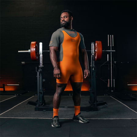 SBD Apparel Forge Powerlifting Singlet Orange Men's