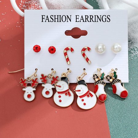 12pcs Jul örhängen studs Earrings