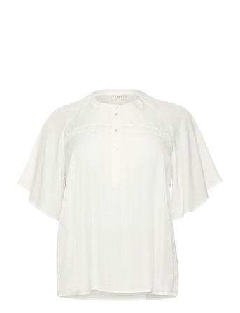 Kctilla Blouse White Kaffe Curve
