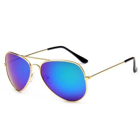 Solbriller pilot guldblå ​​spejlglas