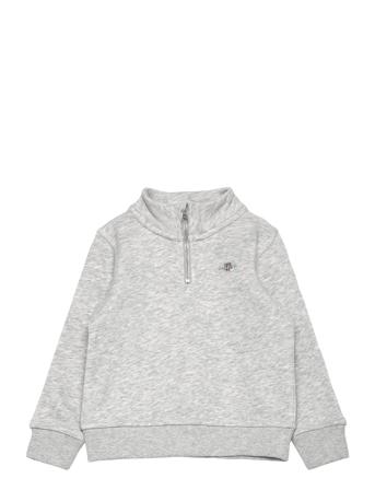 Shield Half Zip Sweat Tops Sweatshirts & Hoodies Sweatshirts Grey GANT