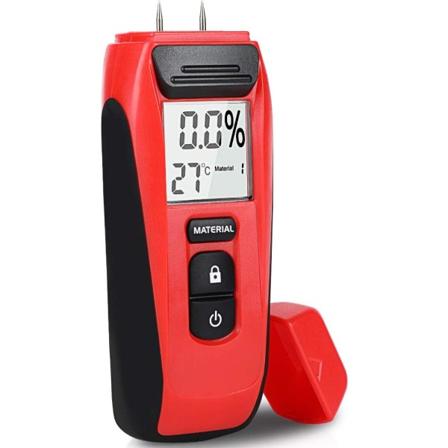 Kosteusmittari erilaisille materiaaleille, kosteustesteri LED-n yt ll ja 2 nastalla, kannettava digitaalinen hygrometeri voi havaita puuta, 