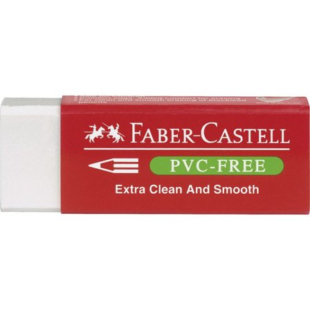 FABER-CASTELL Radergummi plast Pvc-Fri vit - Lyreco - Skola och förskola - Pennor och tillbehör - Radergummi