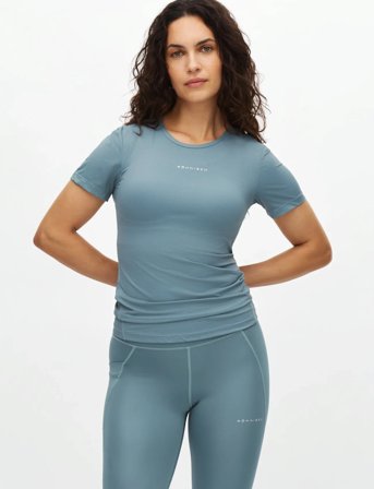 Röhnisch Jacquard Ss Top - Blue - L