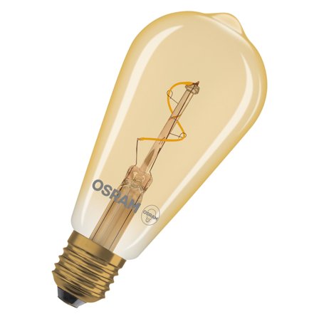 Osram SPIRAL EDISON GULD LED-lampa E27, 1,8 W, 30 lm, Belysning