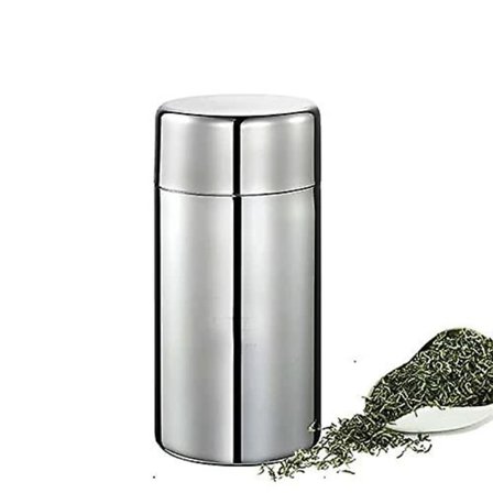 Rustfrit stål te-lufttæt beholder til opbevaring af fødevarer, multifunktionel fødevarebeholder, kaffekande til havregryn, småkager, kaffebønner (stor