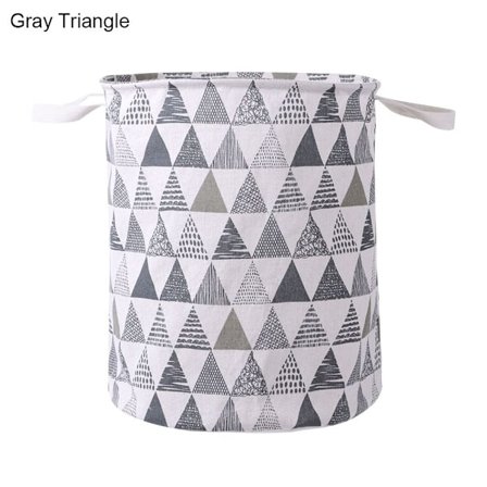 Sammenleggbar skittentøyskurv Home Organizer GRÅ TREKANT GRÅ