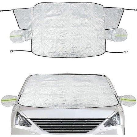 Bilsolskydd för vindruta, halkfri, magnetisk, snöskydd, solskydd för framruta, 4 lager, premium, sommar/vinter, solskydd för bil, skydd