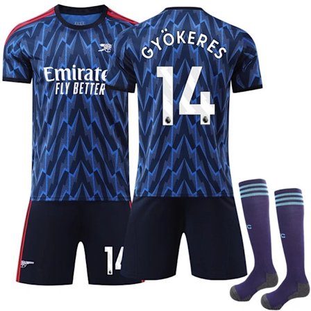 25-26 Arsenal Bortedrakt Barn Voksen Fotballdrakt Trøye Nr. 14 Gyökeres No.14 Gyökeres 26