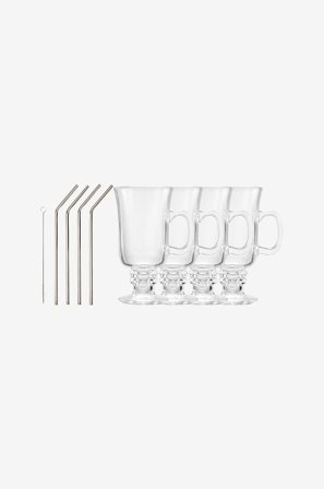 Dorre - Irish coffee set 8 delar - Transparent - Koppar & muggar - Från Homeroom