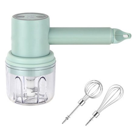 IC Trådløs elektrisk stavmikser, 3-hastighets USB-ladbare blender for baby, bærbar elvisp uten ledning - grønn