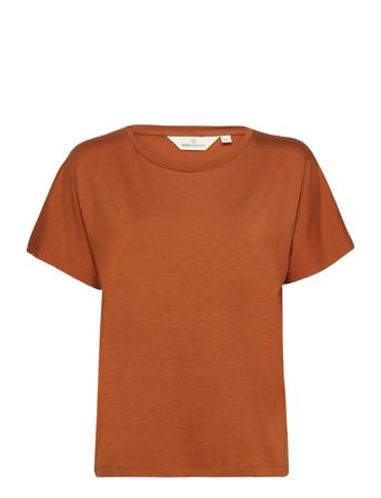 Joline Tee T-shirts & Tops Short-sleeved Oransje Basic Apparel*Betinget Tilbud