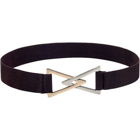 Bälte, brett, elastiskt, mode, stretch, dam, brett spänne, dambälte, collegekostym