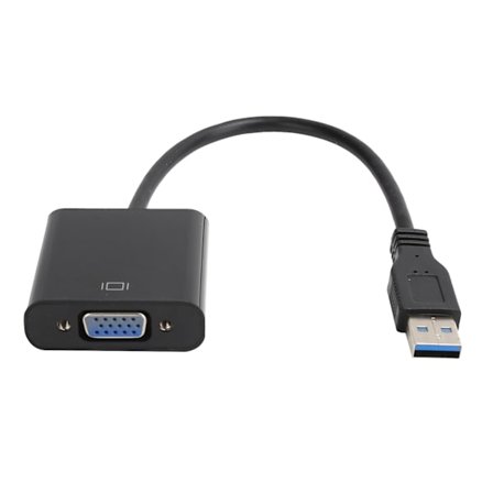 USB 3.0 till VGA Adapterkabel 1920x1080 5.0Gbps Ljud Video Omvandlare för Windows 7 8 10