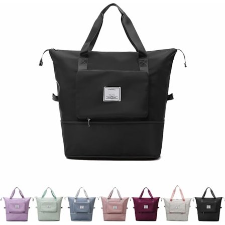 Stor sammenleggbar reiseveske, lett vanntett sammenleggbar reiseveske for helgeturer