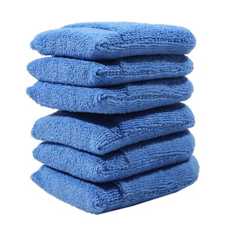 2/6 st bilvaxapplikatorkuddar mikrofiber BLÅ 6 st 6 st