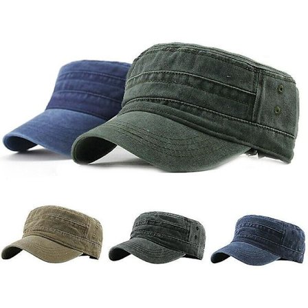 Military Hat Cap Army Cadet Men Women Casual Baseball Size Adjustable Strap