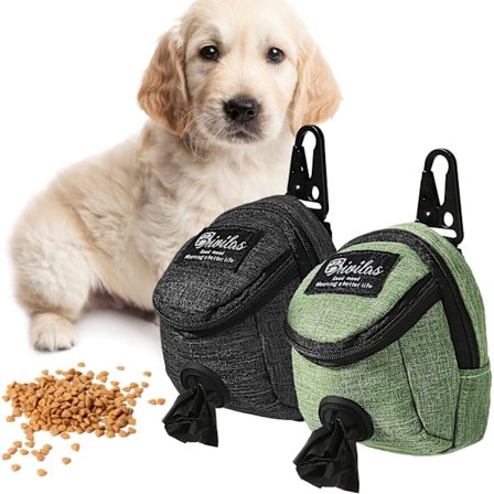 2 stk. hundepose dispenser, bærbar Oxford-stoff hundepose med C