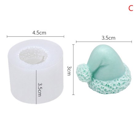 Christmas e Hat Shape Cake Silikone Form Fest Fondant Chocolat