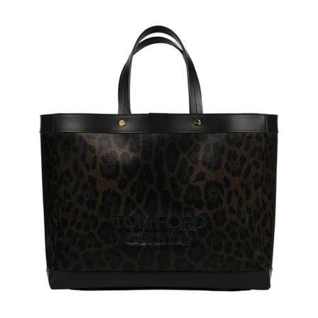 Tom Ford, Small animalier shopping bag Brązowy, Kobieta, Rozmiar: ONE Size
