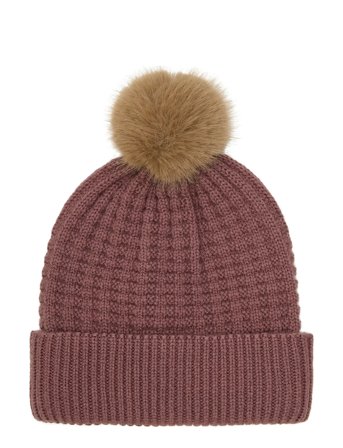 En Fant | Beanie W. Fake Fur W. Lining | 9-12M