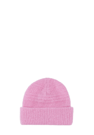 GANNI Soft Wool Beanie Mössor & hattar Dam Rosa ONESIZE