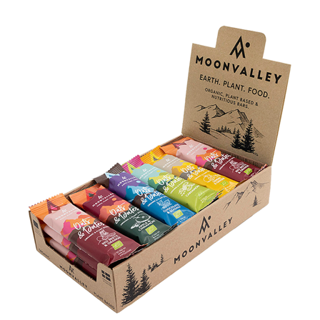 Moonvalley 20 x Ekologiska Energibars Mixlåda 50 g