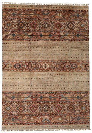 Paski Shabargan Dywan 215X307 Wełna