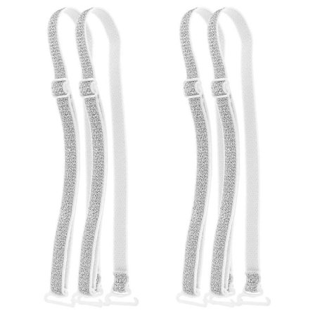 2 Paria Naisten Rintaliivien Olkaimia Glitter Joustavat Säädettävät Alusvaatteet Irrotettavat Kimaltelevat Olkaimet Korvaavat Olkaimet Rintaliiveihin 