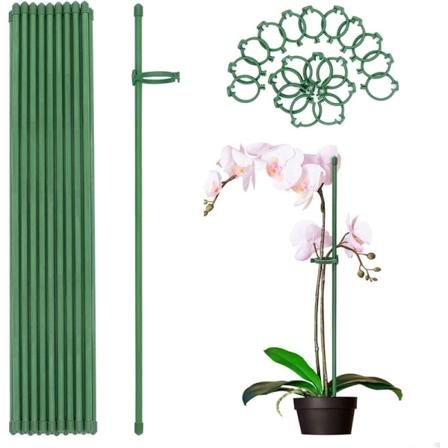 12 stk. plantesupport-stik - 45 cm til klatreplanter, anti-ti