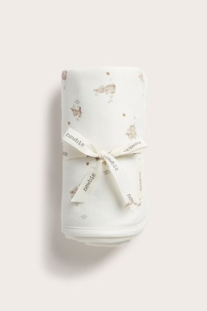 Newbie | Pupukuvioinen vauvojen peite Luonnonvalkoinen ONE SIZE | Luonnonvalkoinen