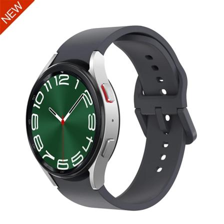 Silikonrem För Samsung Galaxy Watch 6 5 4 40mm 44mm 45mm Originalarmband med båggränssnitt För 6 4 Classic 47mm 43mm46mm Dark grey Samsung 6 40mm 44mm
