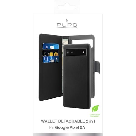 Google Pixel 6a wallet, detachable, black