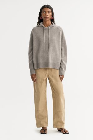 Soft Goat - Boyfriend crewneck - Women cashmere sweater - XS - Greige