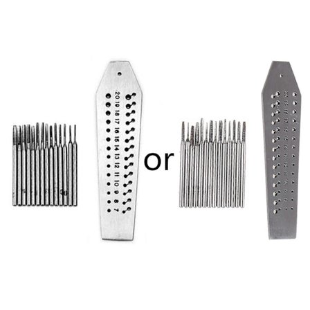 Juwelier Urmager Gevindskæresæt & Gevindtappe Mini Mikro Skrueplade Sæt 14 0.7-2mm Stål (FMY)