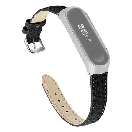 Aito nahkaranneke Xiaomi Mi Band 5/6 Musta