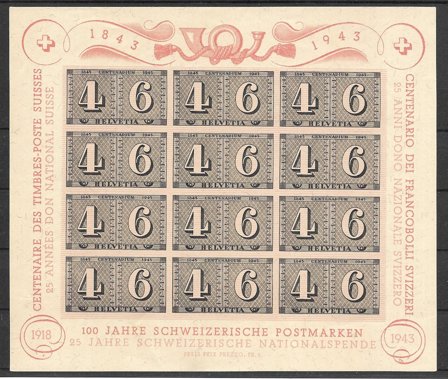 Schweiz 1943 - AFA 420 - Postfrisk