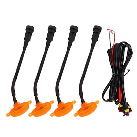 Bil Front Grill Lys LED Markeringslamper 3000k Gul IP67 Vandtæt til Bil Varebil Lastbil Trailer