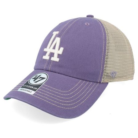47 Brand - MLB Lila trucker Keps - Los Angeles Dodgers Trawler Clean Up Iris Trucker @ Hatstore