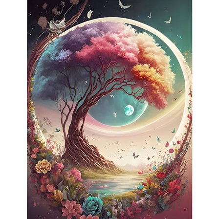 DIY 5D(51)30x40cm Diamantmålningssats för vuxna, Diamantmålning