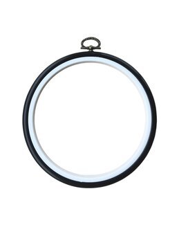 Flexiramme rund sort Sort/grå - 10 cm - Ateljé Margaretha