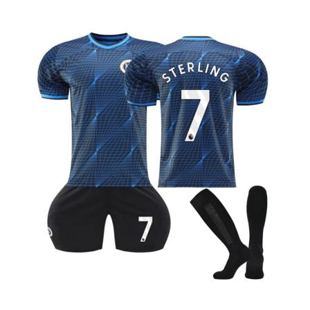 2023/24 Chelsea Home Jersey #7 Sterling fotbollströja Set XL(180-185CM)