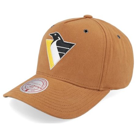 Mitchell & Ness - NHL Beige trucker Keps - Hatstore Exclusive x Pittsburgh Penguins Trek 4.0 Tan A-frame Adjustable @ Hatstore
