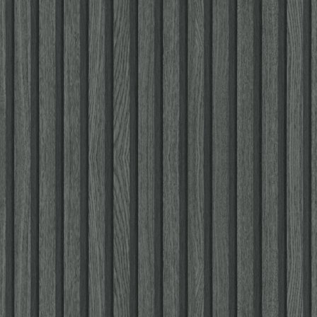 Noordwand Tapet Botanica Wooden Slats svart och grå