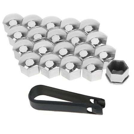 T98 20 stk Hjulskruehette for Tesla Model 3/X/S Bilmutterbolter Deksel Dekk Modifiser Støvtett Rustfri Co