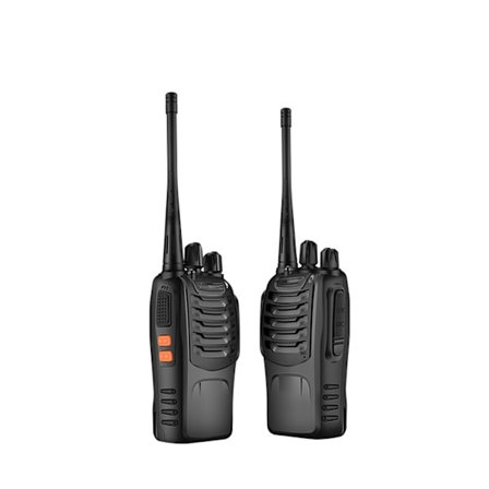 1500mAh Ultra-lang standby Walkie-Talkie EU Standard Svart 2PCS