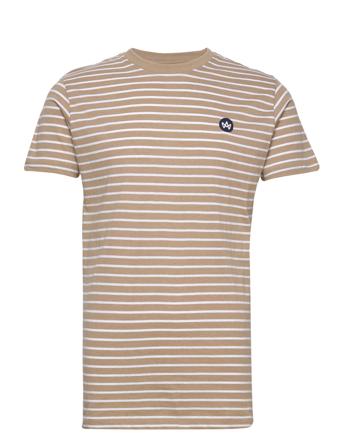 Timmi Organic/Recycled Striped T-Shirt T-shirts Short-sleeved Korall Kronstadt*Betinget Tilbud