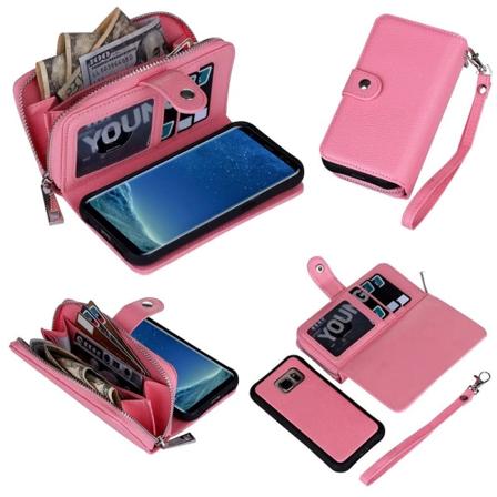Samsung Galaxy S8 - PU Læderpung Etui Rosa