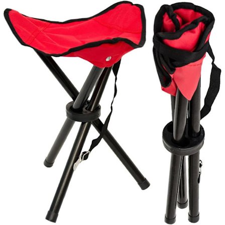 Fällbar pall för camping fiske vandring picknick tripodstol enkel